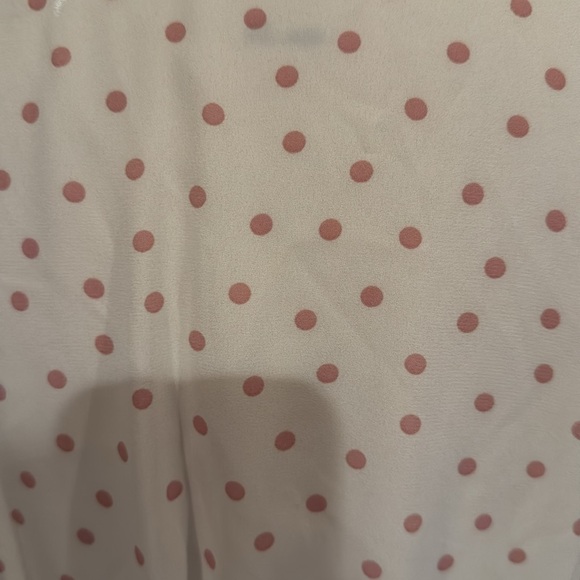 Almost Famous Polka Dot Wrap Blouse - White - Picture 3 of 5
